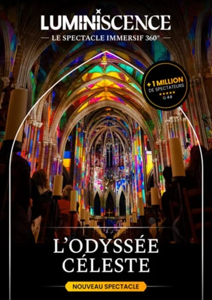 沉浸式艺术体验|《Luminiscence, L'Odyssée Céleste》:光影与音乐点亮圣欧斯塔什教堂